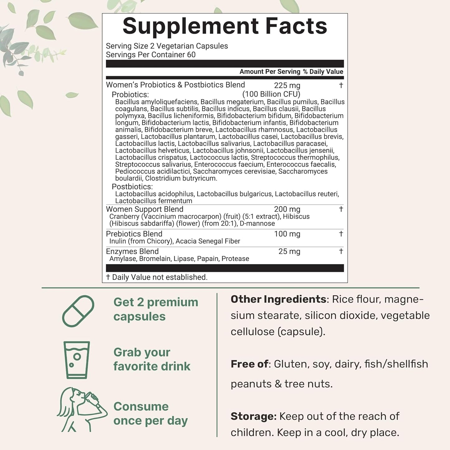 Micro Ingredients Mega Probiotics 200 Billion CFU, 120 Veggie Capsules | 40 Strains with Prebiotics & Probiotics Blend | Synbiotic & Enzyme Complex | Supports Gut & Digestive Health