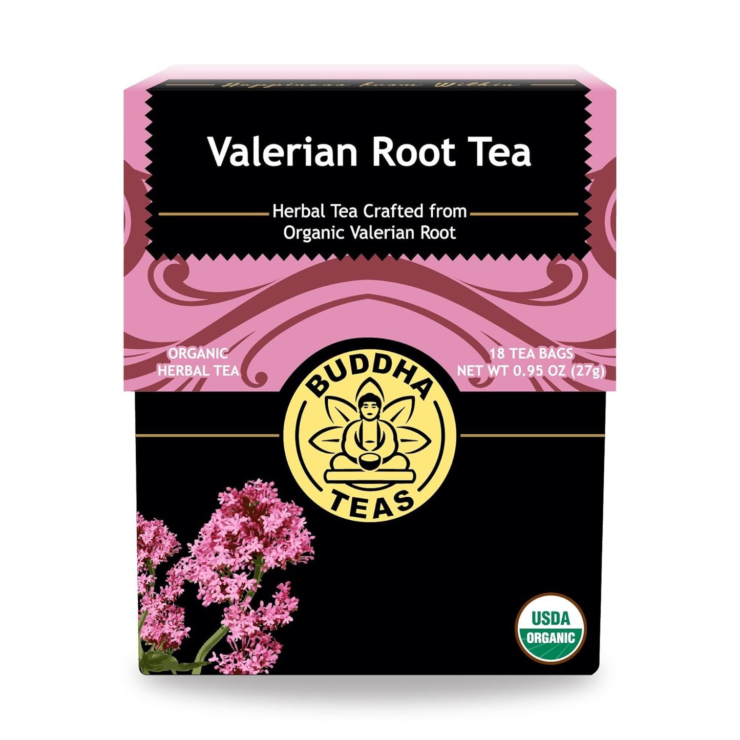 Buddha Teas - Chaga Tea - Organic Herbal Tea - For Cognitive Balance & Overall Health - With Chaga Mushroom, Antioxidants & B Vitamins - Caffeine Free - OU Kosher - 18 Tea Bags (Pack of 1)