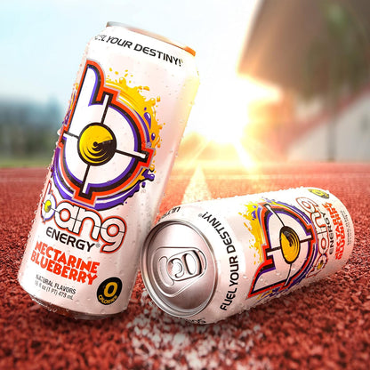 Bang Energy Nectarine Blueberry, Sugar-Free Energy Drink , 16-Ounce.