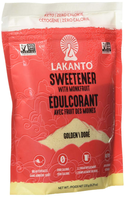 Lakanto Powdered Monk Fruit Sweetener with Erythritol - Powdered Sugar Substitute, Zero Calorie, Keto Diet Friendly, Zero Net Carbs, Baking, Extract, Sugar Replacement