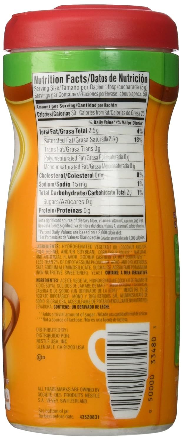 Nestlé Coffee Mate Sugar Free French Vanilla Flavour Coffee Creamer 289 g