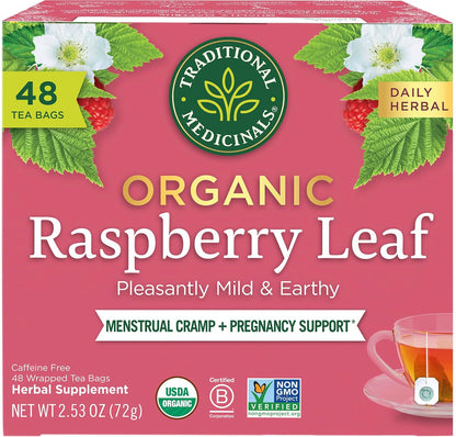 Traditional Medicinals Tea, Organic Healthy Cycle, Supports Healthy Menstrual Cycles, Includes Spearmint,16 Tea Bags