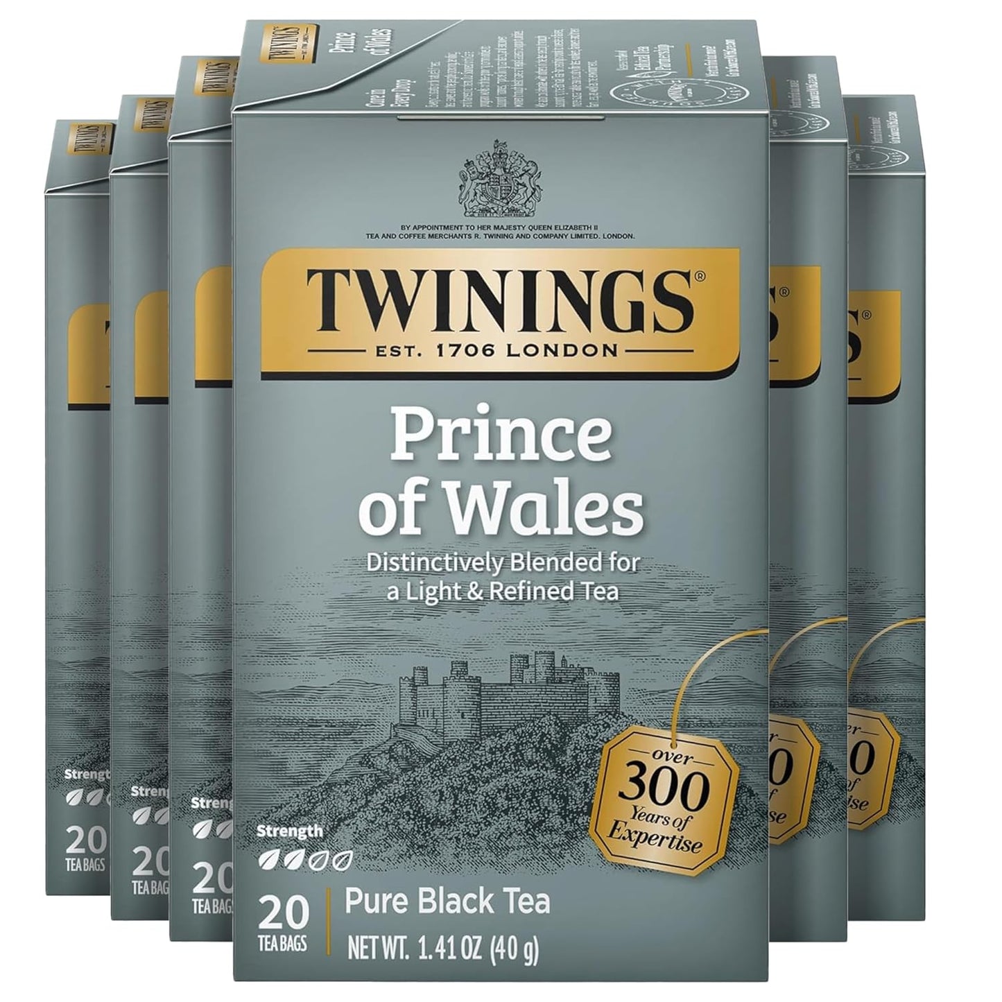Twinings Mango & Pineapple Herbal Tea Individually Wrapped Bags, 20 Count (Pack of 6), Naturally Caffeine-Free, Enjoy Hot or Iced, 120 Teabags