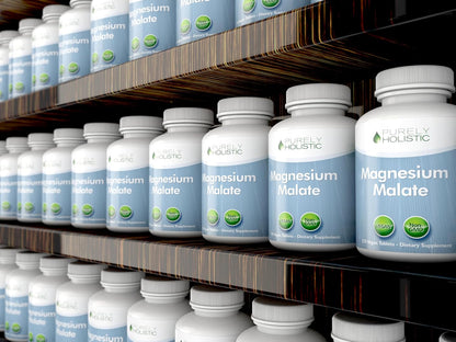 Magnesium Malate 400mg Tablets - 50% More 270 Vegan Tablets - Chelated Magnesium Supplement with Malic Acid - Promotes Energy Production and Muscle Recovery - High Absorption