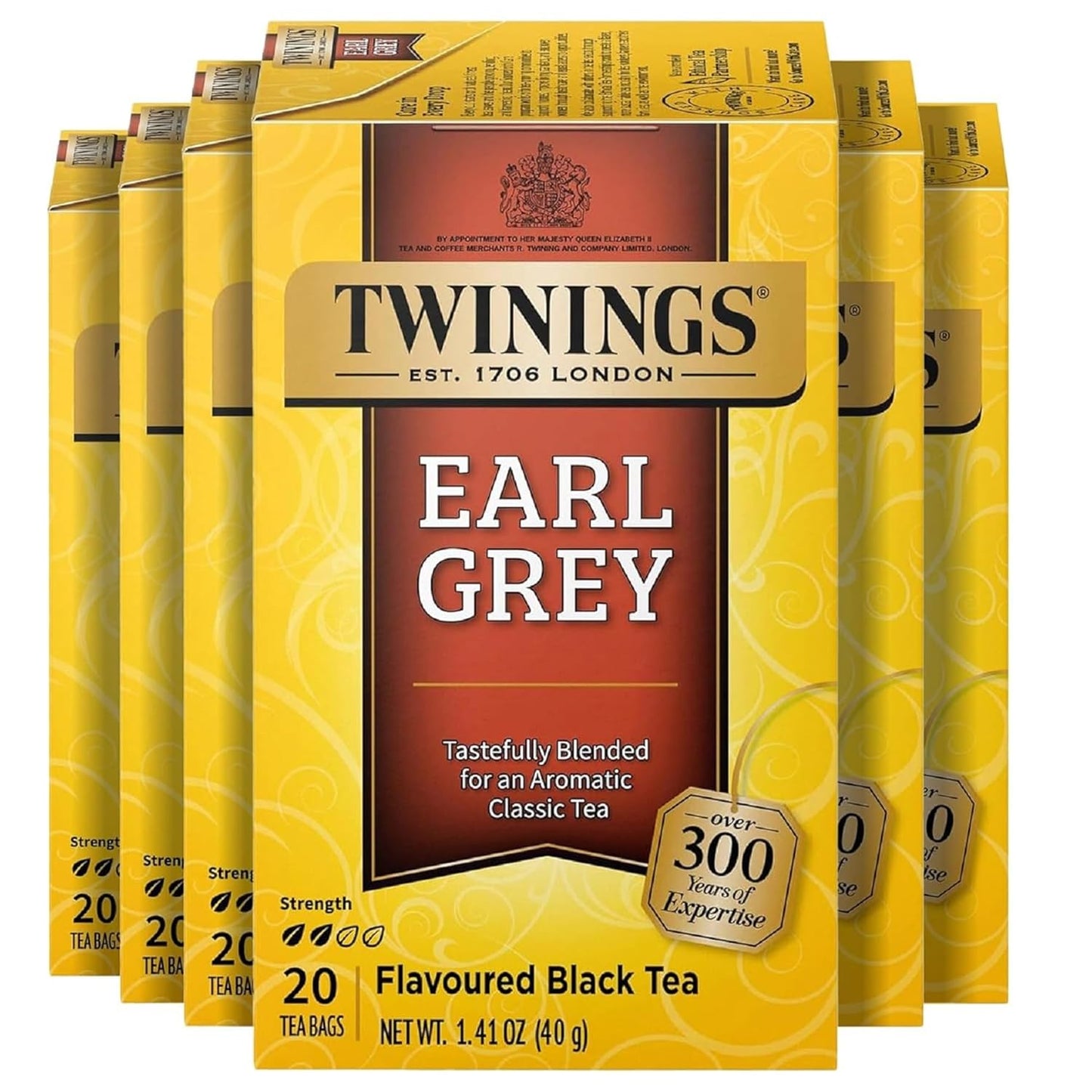 Twinings Mango & Pineapple Herbal Tea Individually Wrapped Bags, 20 Count (Pack of 6), Naturally Caffeine-Free, Enjoy Hot or Iced, 120 Teabags