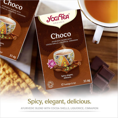 YOGI TEA Organic Choco Tea, 17 CT