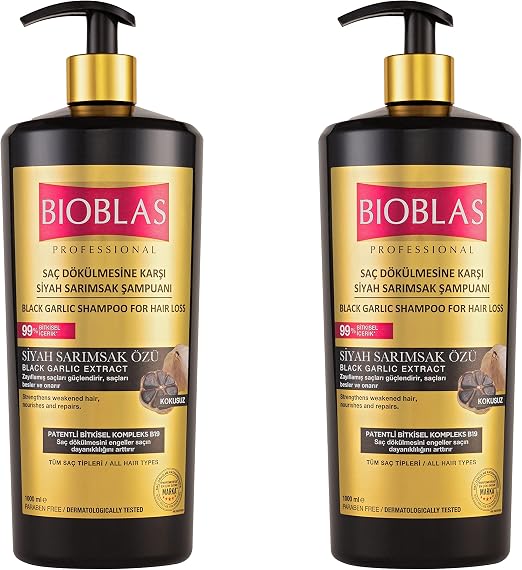 Bioblas Black Garlic Shampoo 1000ml pack of