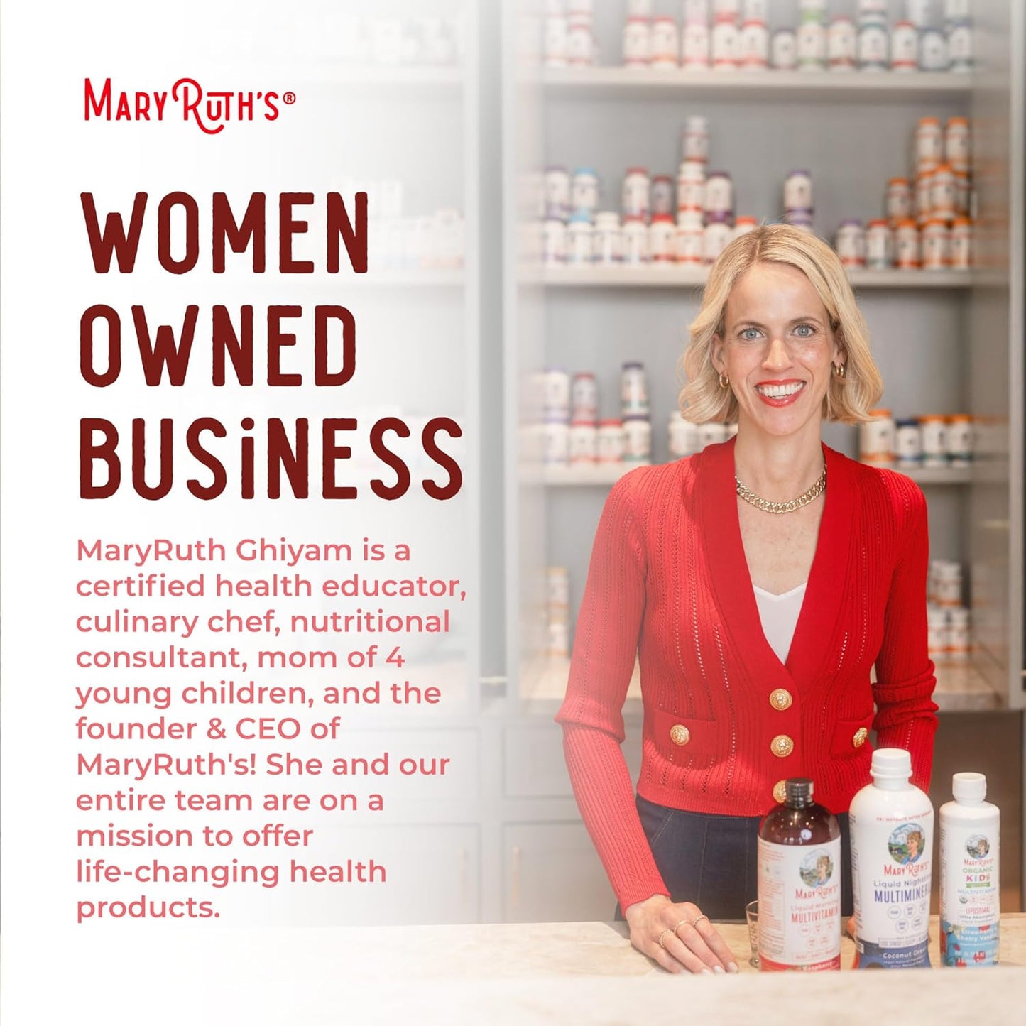 MaryRuth Organics Liquid Nighttime Multimineral | No Melatonin | Bedtime Routine | Magnesium Citrate | Calcium | Zinc | Vitamin D3| Available in 4 Flavors - Vegan | Sugar Free | Gluten Free | 32 Oz