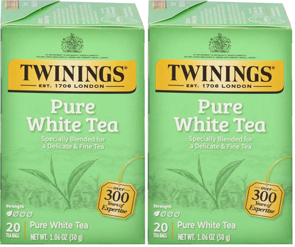 Twinings Mango & Pineapple Herbal Tea Individually Wrapped Bags, 20 Count (Pack of 6), Naturally Caffeine-Free, Enjoy Hot or Iced, 120 Teabags