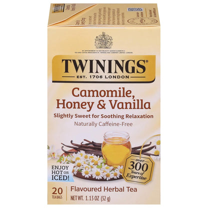 Twinings Mango & Pineapple Herbal Tea Individually Wrapped Bags, 20 Count (Pack of 6), Naturally Caffeine-Free, Enjoy Hot or Iced, 120 Teabags