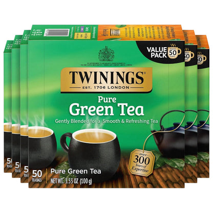 Twinings Mango & Pineapple Herbal Tea Individually Wrapped Bags, 20 Count (Pack of 6), Naturally Caffeine-Free, Enjoy Hot or Iced, 120 Teabags