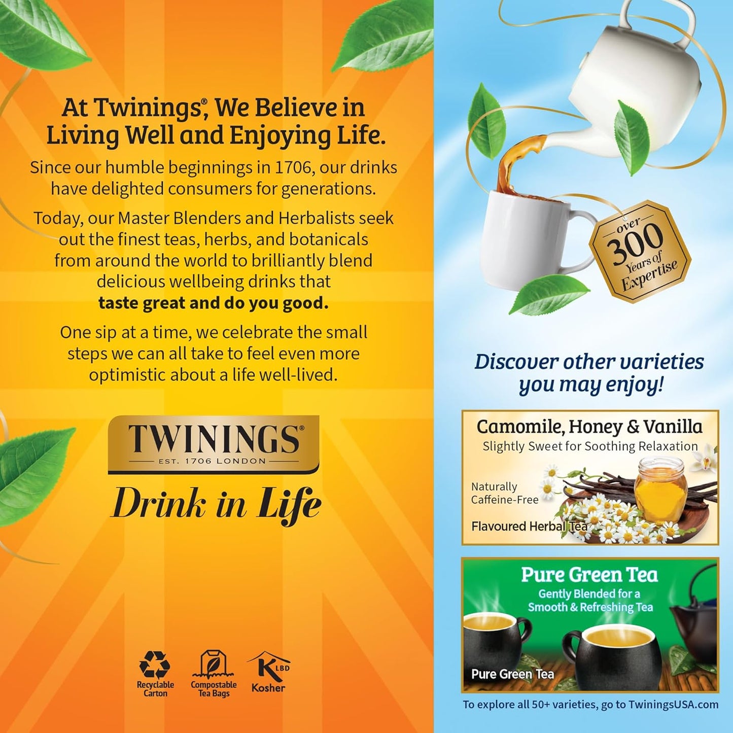 Twinings Wild Berries Herbal Tea Individually Wrapped Bags, 20 Count (Pack of 1), Full-Flavoured, Naturally Caffeine-Free, Enjoy Hot or Iced, 20 Teabags