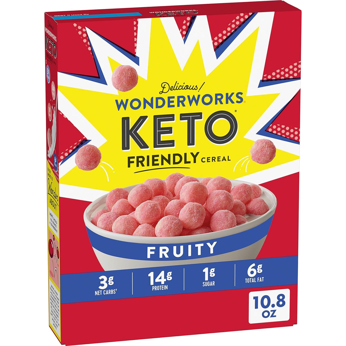 Chocolate Wonderworks Keto Friendly Breakfast Cereal, Keto Friendly Snack, 1g sugar, 10.2 oz