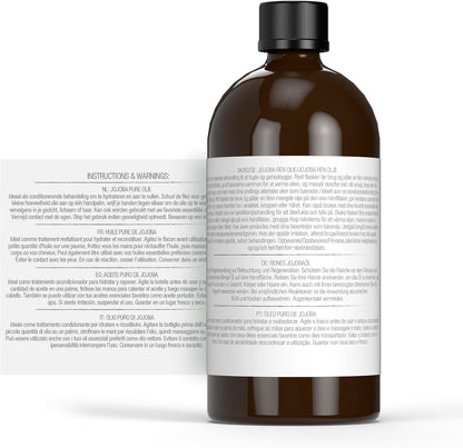 Dr Organic Jojoba Oil, 100% Pure & Natural, Moisturising, Multi Action, Face, Body & Hair, Massage, Carrier Oil, Aromatherapy, Vegan, Cruelty Free, Paraben & SLS Free, Certified Organic, 100ml