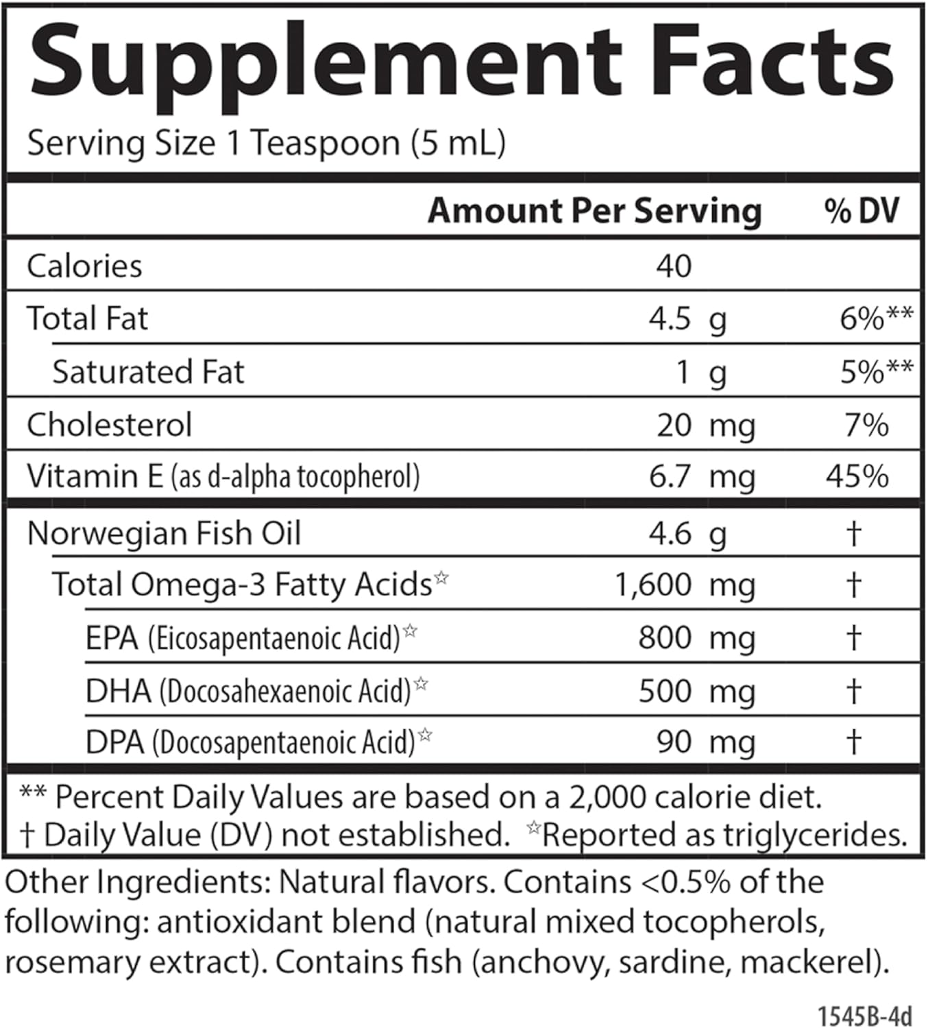 Carlson - Cod Liver Oil, 1100 mg Omega-3s, Plus Vitamins A and D3, Wild Caught Norwegian Arctic Cod Liver Oil, Sustainably Sourced Nordic Fish Oil Liquid, Unflavored, 250 mL (8.4 Fl Oz)