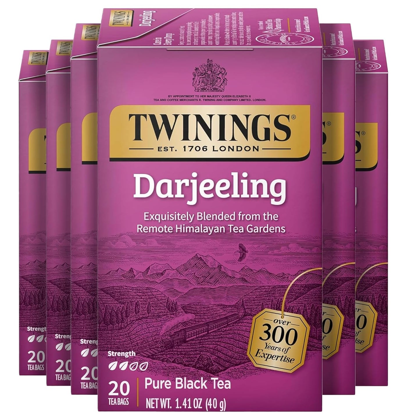 Twinings Mango & Pineapple Herbal Tea Individually Wrapped Bags, 20 Count (Pack of 6), Naturally Caffeine-Free, Enjoy Hot or Iced, 120 Teabags