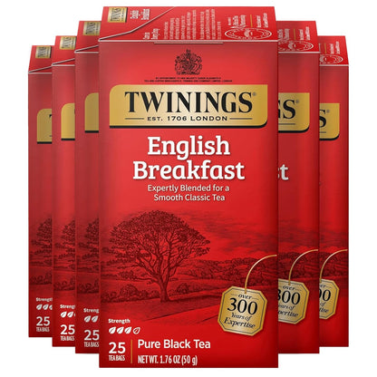 Twinings Mango & Pineapple Herbal Tea Individually Wrapped Bags, 20 Count (Pack of 6), Naturally Caffeine-Free, Enjoy Hot or Iced, 120 Teabags