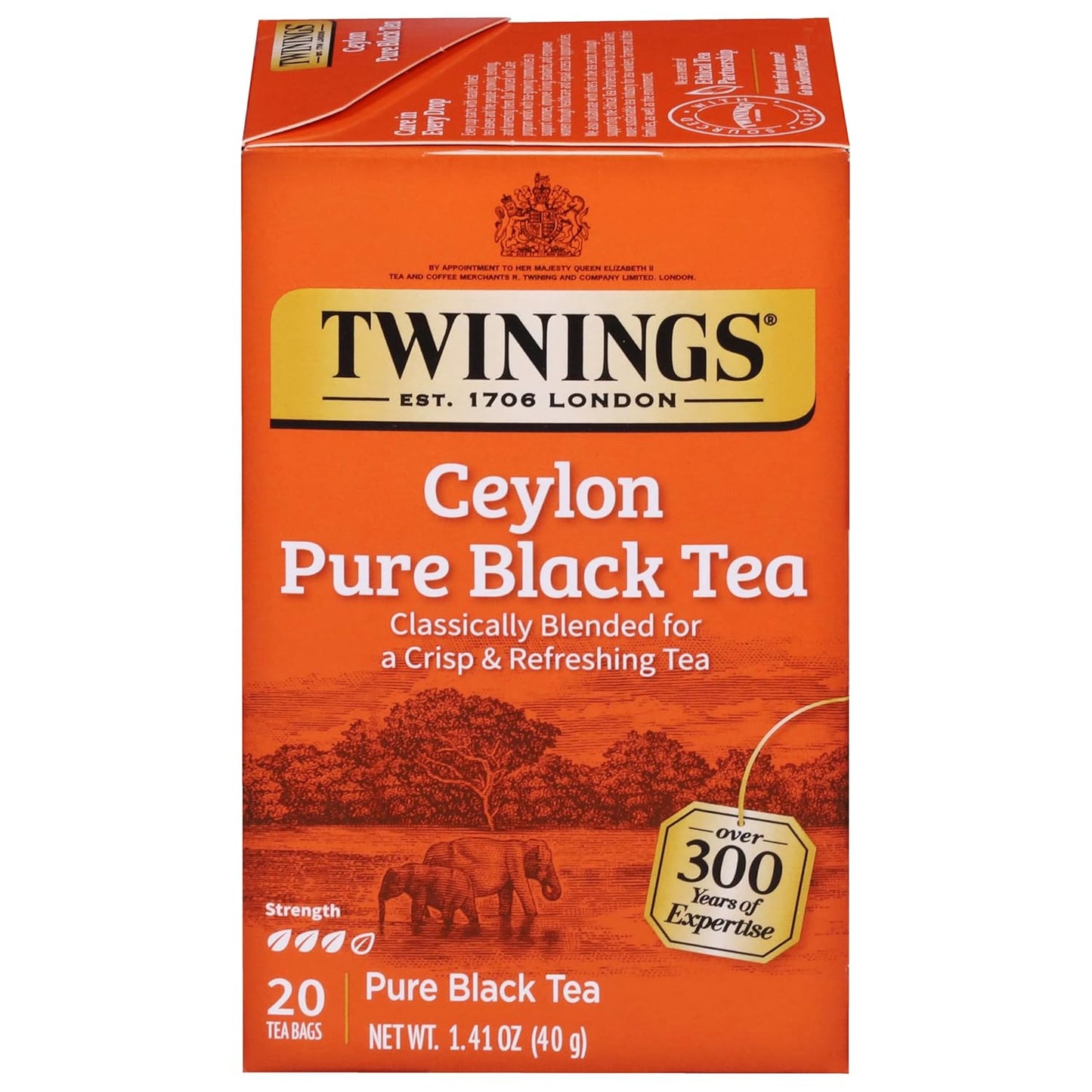Twinings Mango & Pineapple Herbal Tea Individually Wrapped Bags, 20 Count (Pack of 6), Naturally Caffeine-Free, Enjoy Hot or Iced, 120 Teabags