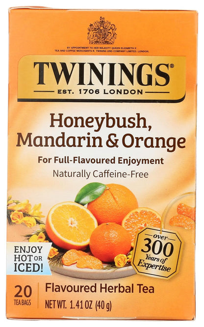 Twinings Mango & Pineapple Herbal Tea Individually Wrapped Bags, 20 Count (Pack of 6), Naturally Caffeine-Free, Enjoy Hot or Iced, 120 Teabags