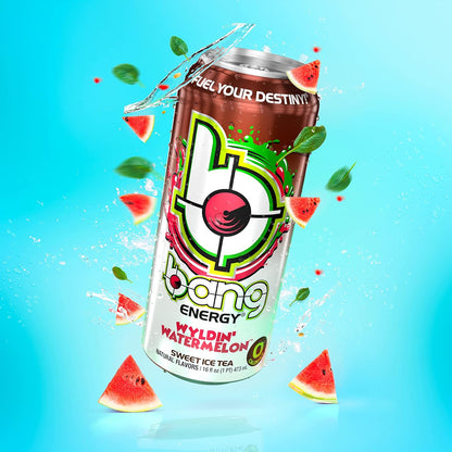 Bang Energy Nectarine Blueberry, Sugar-Free Energy Drink , 16-Ounce.