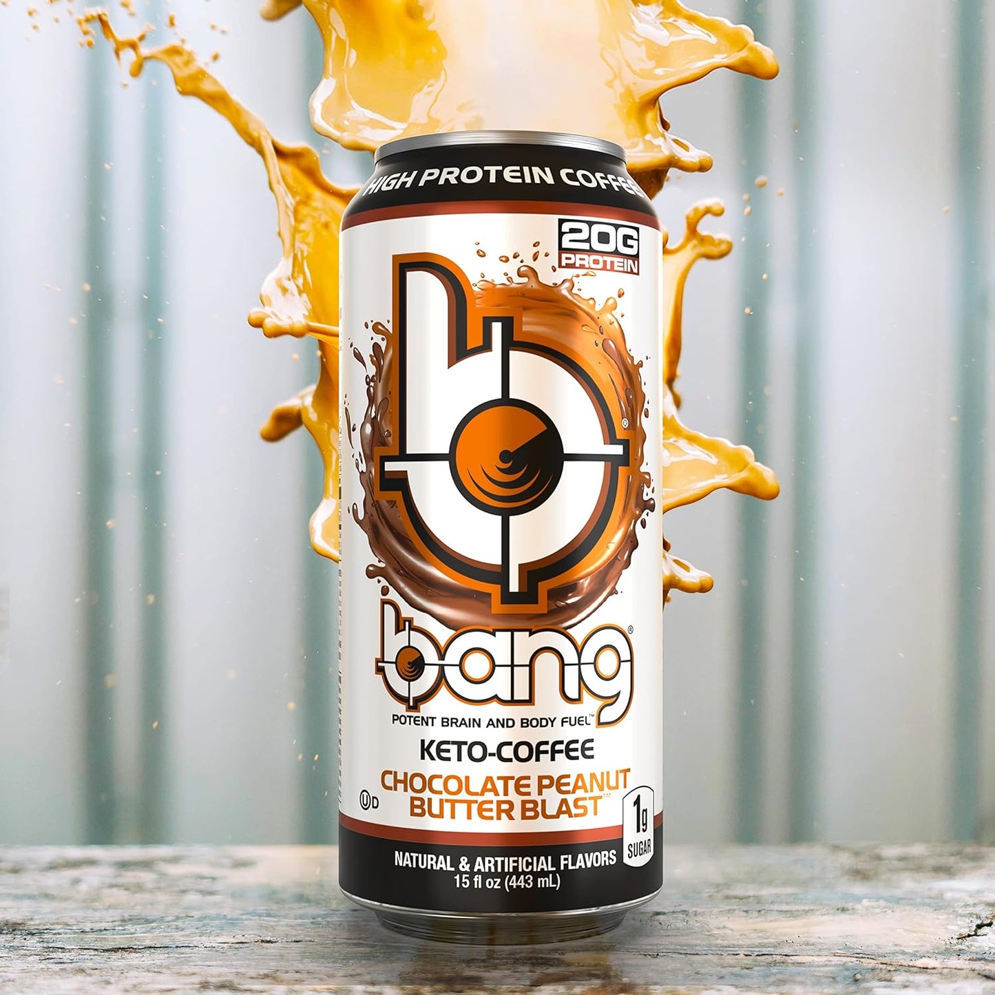 Bang Energy Nectarine Blueberry, Sugar-Free Energy Drink , 16-Ounce.