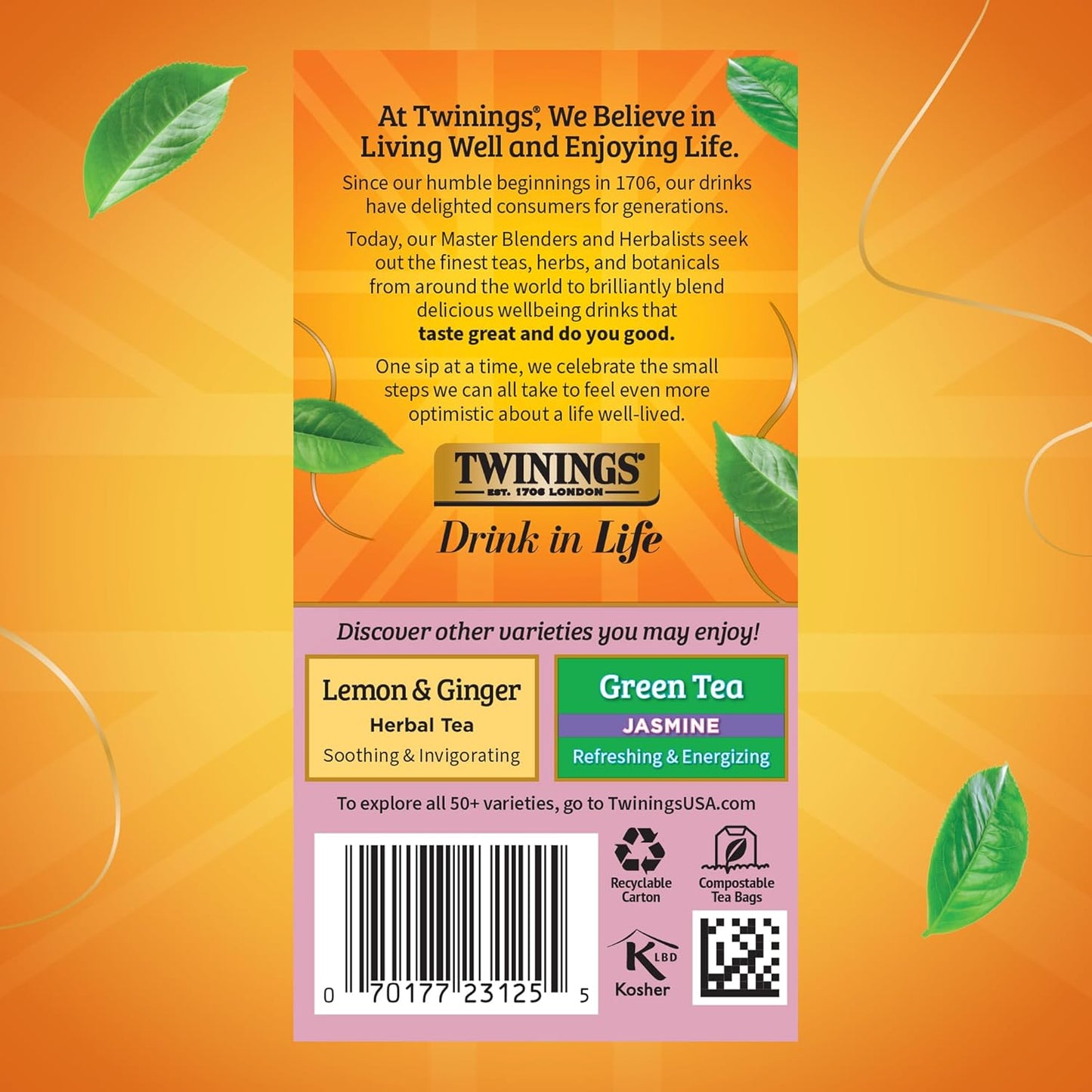 Twinings Wild Berries Herbal Tea Individually Wrapped Bags, 20 Count (Pack of 1), Full-Flavoured, Naturally Caffeine-Free, Enjoy Hot or Iced, 20 Teabags