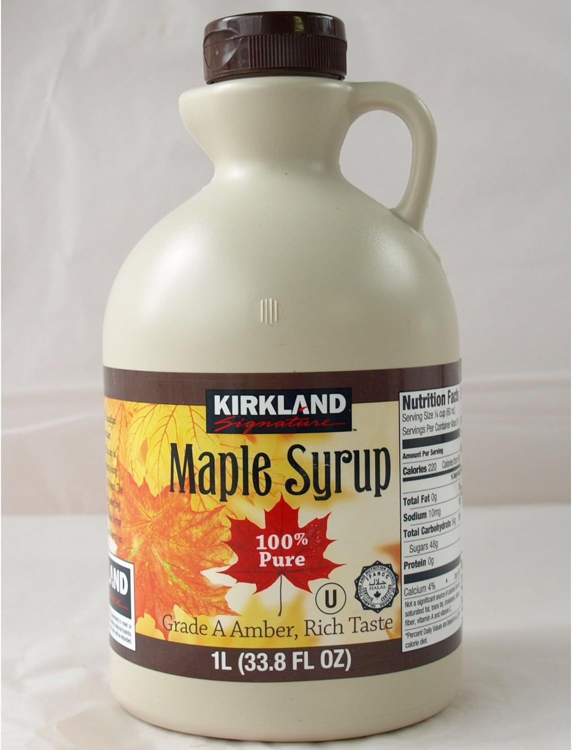 Kirkland Signature Canadian Maple Syrup - 1L - Grade A Amber