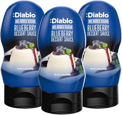 Diablo Dessert Sauce | No Added Sugar | Gluten Free | Diabetic Friendly | Hamper Available - Perfect for Gifting | 355g