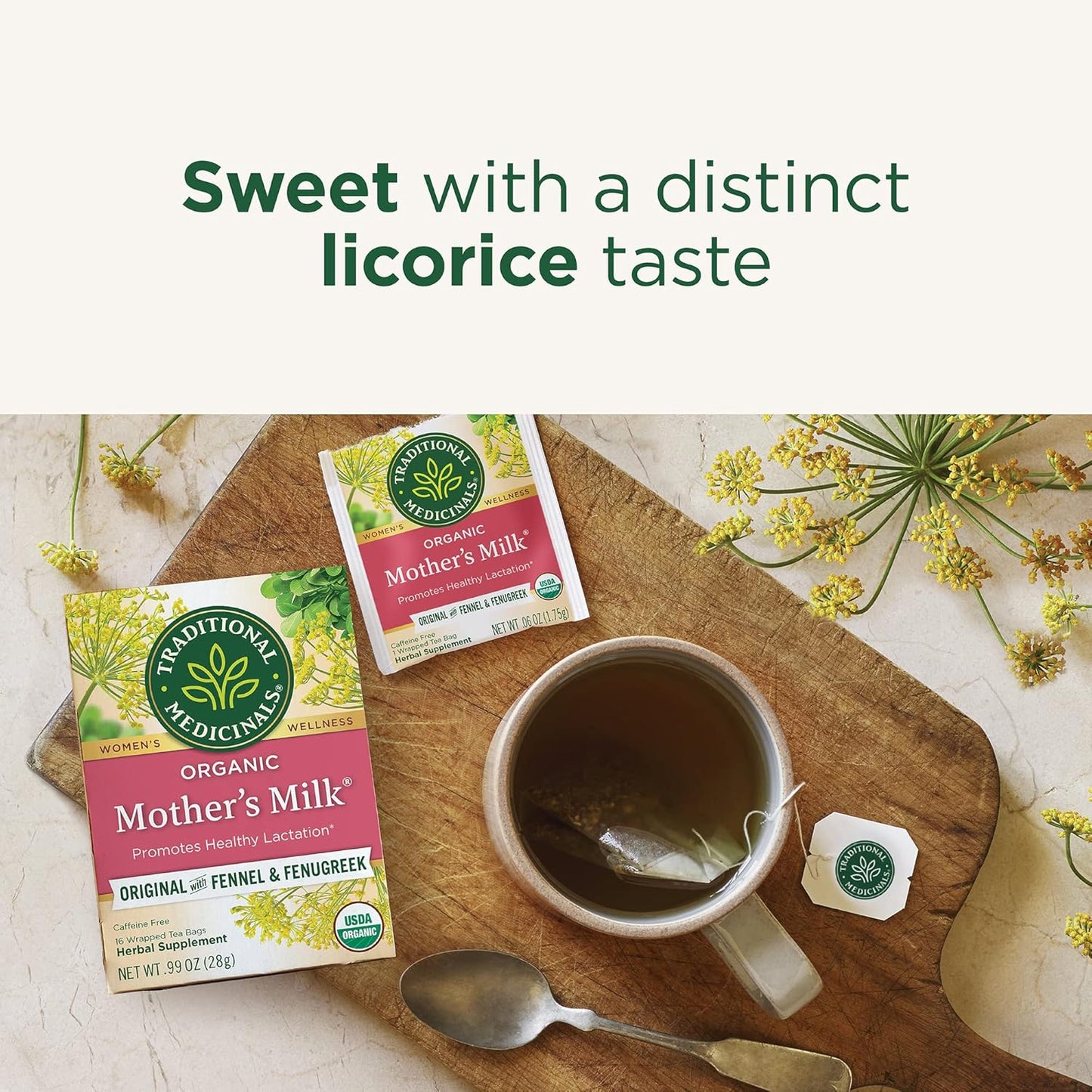 Traditional Medicinals Tea, Organic Healthy Cycle, Supports Healthy Menstrual Cycles, Includes Spearmint,16 Tea Bags