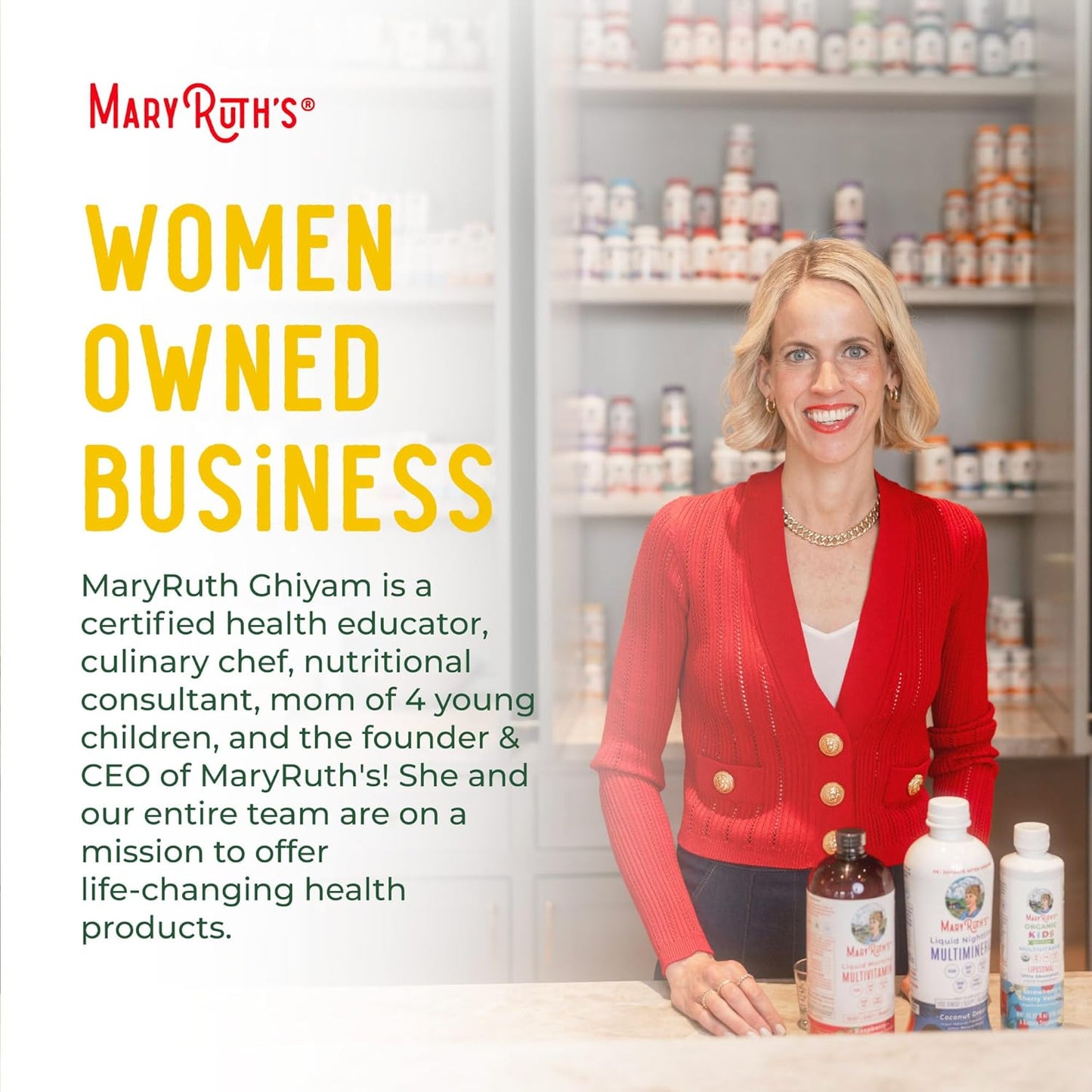 MaryRuth Organics Liquid Nighttime Multimineral | No Melatonin | Bedtime Routine | Magnesium Citrate | Calcium | Zinc | Vitamin D3| Available in 4 Flavors - Vegan | Sugar Free | Gluten Free | 32 Oz