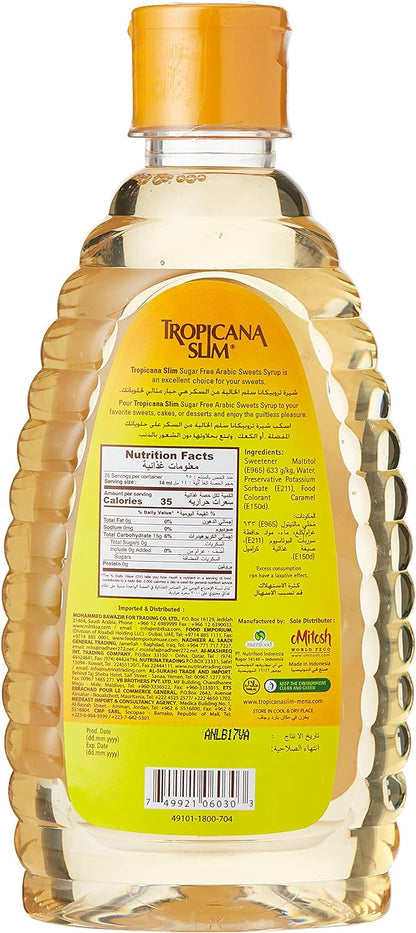 Tropicana Slim Arabic Sweet Syrup(Pack of 1), 350 ml