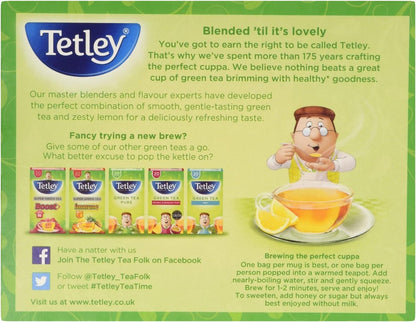 Tetley Super Green Matcha 20 Tea Bags Per Box (4 Boxes)