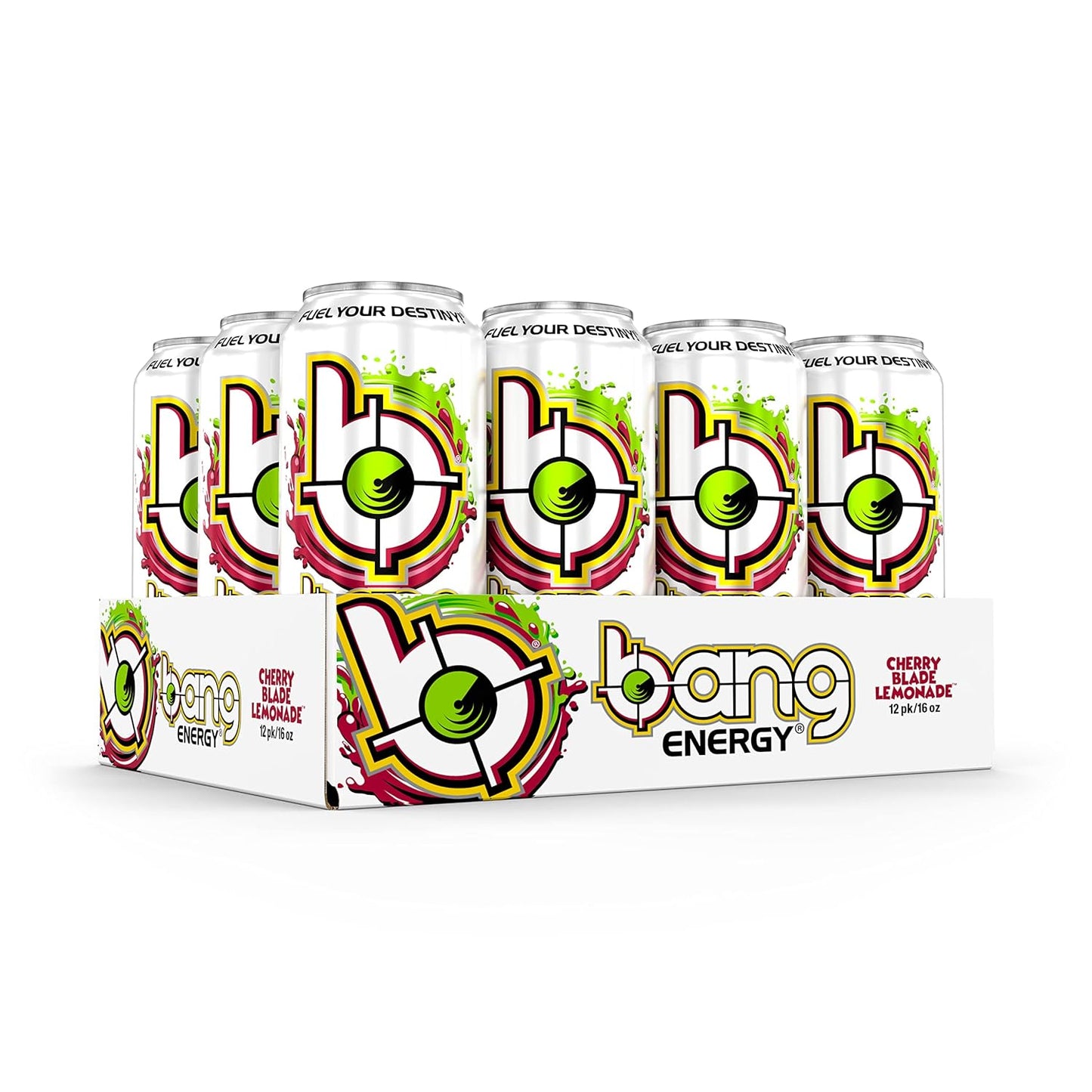 Bang Energy Nectarine Blueberry, Sugar-Free Energy Drink , 16-Ounce.