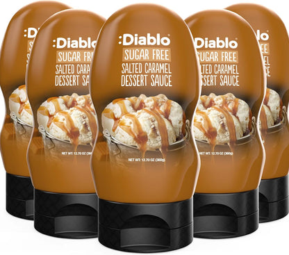 Diablo Dessert Sauce | No Added Sugar | Gluten Free | Diabetic Friendly | Hamper Available - Perfect for Gifting | 355g