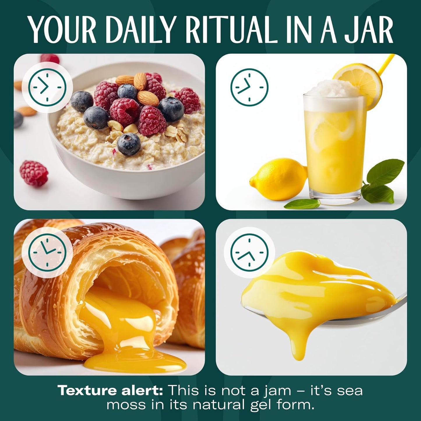 TrueSeaMoss Sea Moss Gel – Limited Edition – Made in USA – Wildcrafted Seamoss, Fresh Fruits & Sea Vegetables – Cherry, Pack of 1 (Labels May Vary)