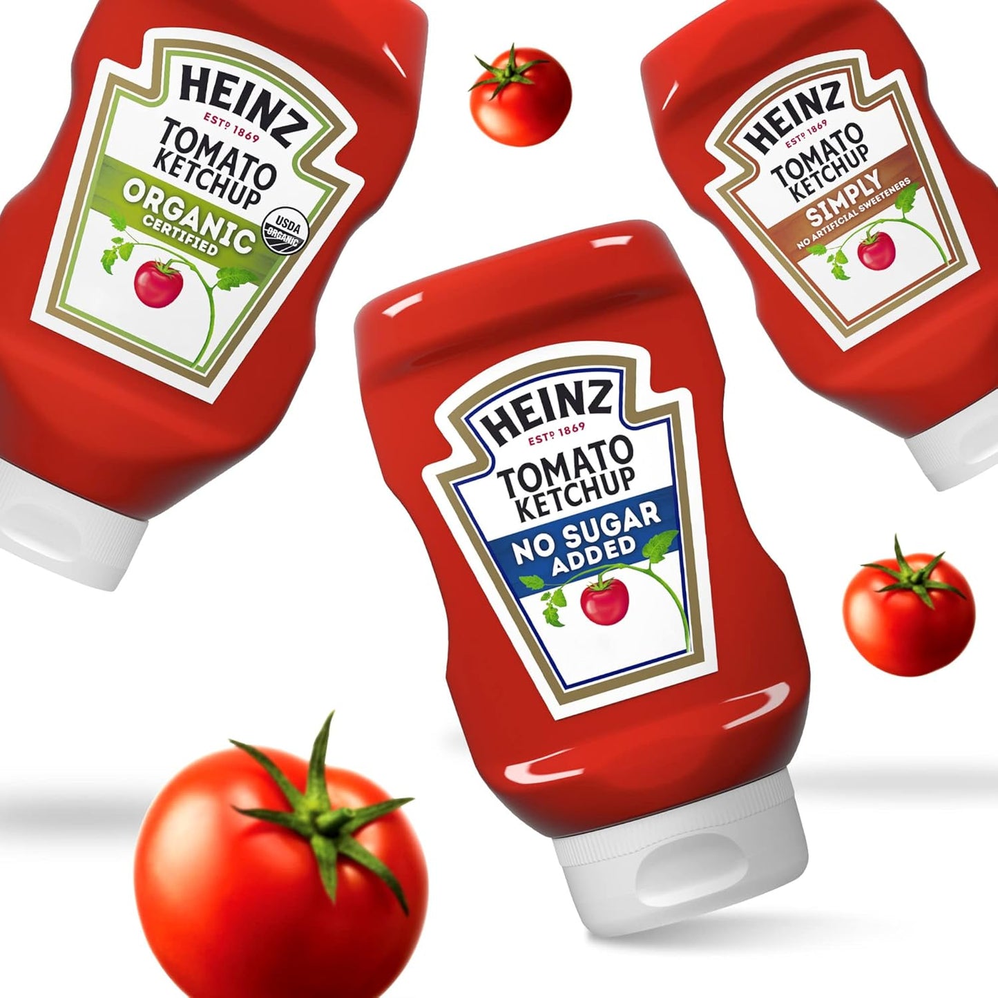 Heinz Reduced Sugar Tomato Ketchup 368 ml, Low Carb, Low Calories