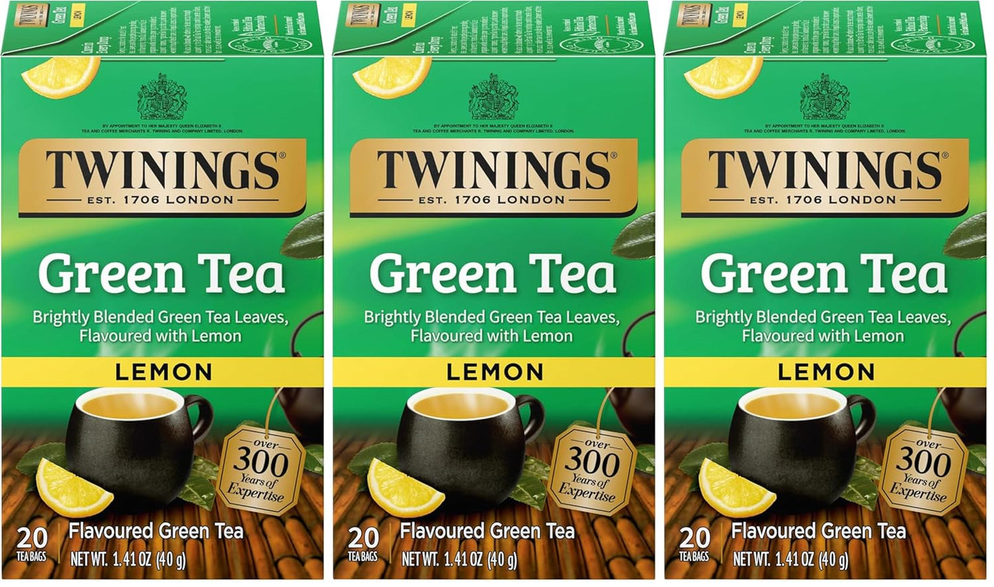 Twinings Mango & Pineapple Herbal Tea Individually Wrapped Bags, 20 Count (Pack of 6), Naturally Caffeine-Free, Enjoy Hot or Iced, 120 Teabags