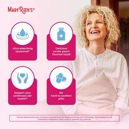 MARYRUTH'S Multivitamin Liposomal for Women 40+ | Womens Multivitamin Liposomal | Immune Support Supplement | Menopause Support| Methylated Multivitamin | Vegan | Sugar Free | Non-GMO | 15.22 Fl Oz