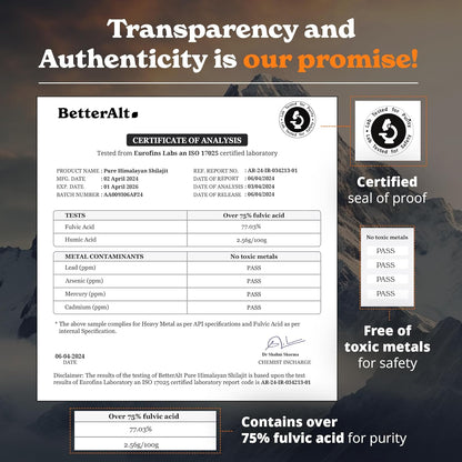 Better Alt Shilajit Resin