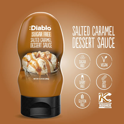 Diablo Dessert Sauce | No Added Sugar | Gluten Free | Diabetic Friendly | Hamper Available - Perfect for Gifting | 355g