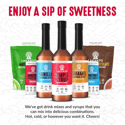 Lakanto Liquid Monk Fruit Extract Drops, Original, Erythritol Free Sugar Substitute Sweetener For Coffee, Tea, Smoothies, Oatmeal, Yogurt, Cocktails, Sugar Free, Vegan, Keto, Zero Sugar (1.76 Fl Oz)