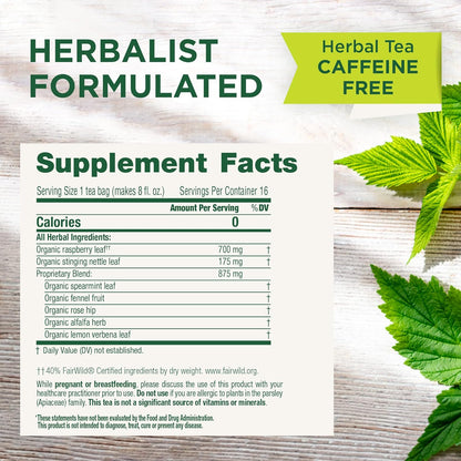 Traditional Medicinals Tea, Organic Healthy Cycle, Supports Healthy Menstrual Cycles, Includes Spearmint,16 Tea Bags