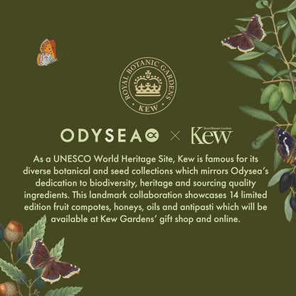 Odysea x Kew Gardens - High Polyphenol Greek Extra Virgin Olive Oil 500ml - Limited Edition - Early Harvest - Healthy - Antioxidant and Anti-inflammatory