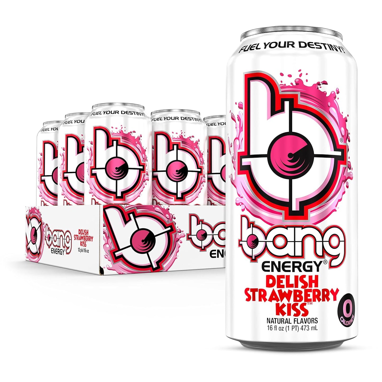 Bang Energy Nectarine Blueberry, Sugar-Free Energy Drink , 16-Ounce.