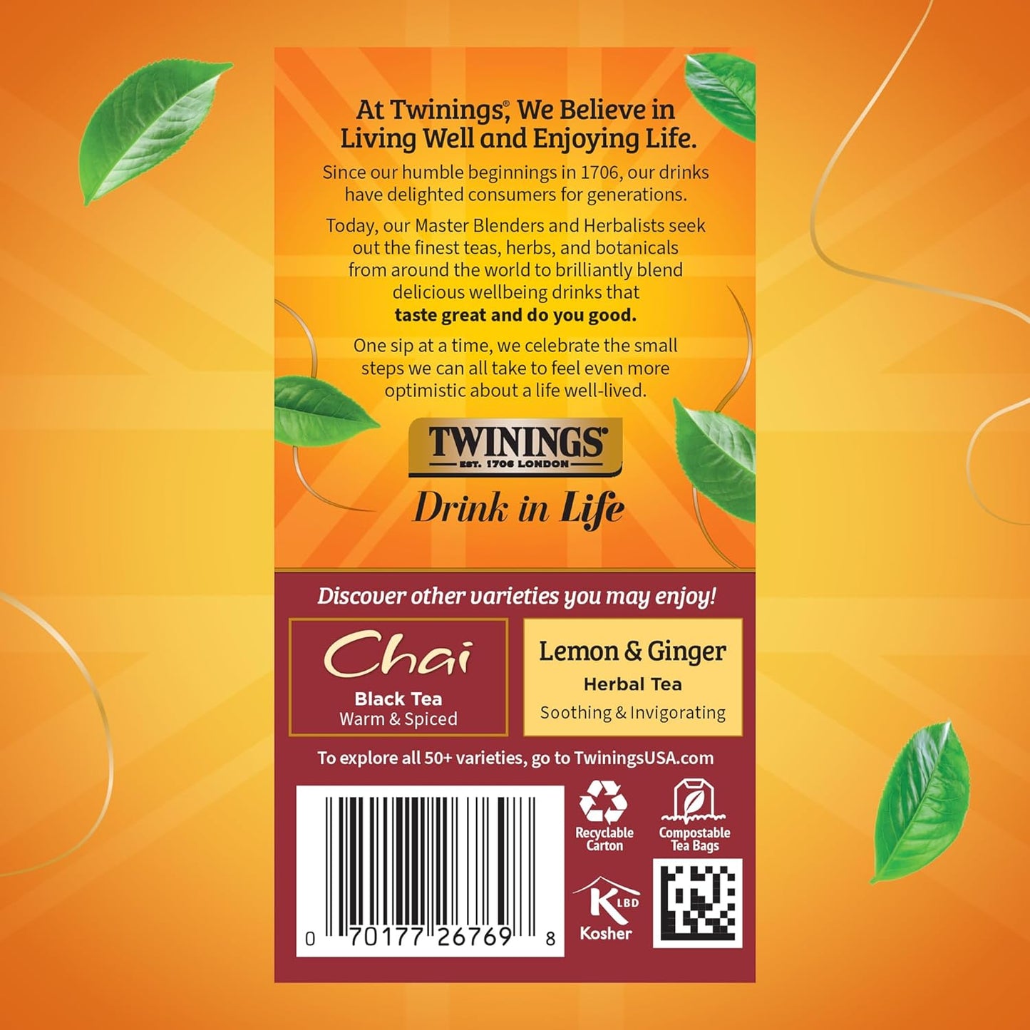 Twinings Wild Berries Herbal Tea Individually Wrapped Bags, 20 Count (Pack of 1), Full-Flavoured, Naturally Caffeine-Free, Enjoy Hot or Iced, 20 Teabags