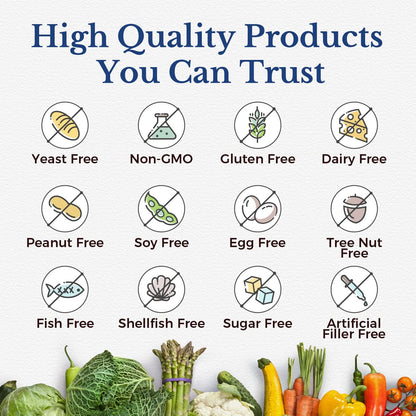 Vitalitown Probiotics 200 Billion CFUs 36 Strains | Shelf Stable, Acid & Bile Resistant | Intensive Digestive & Immune Support | Men & Women Probiotics | Vegan Non-GMO | 60 ct