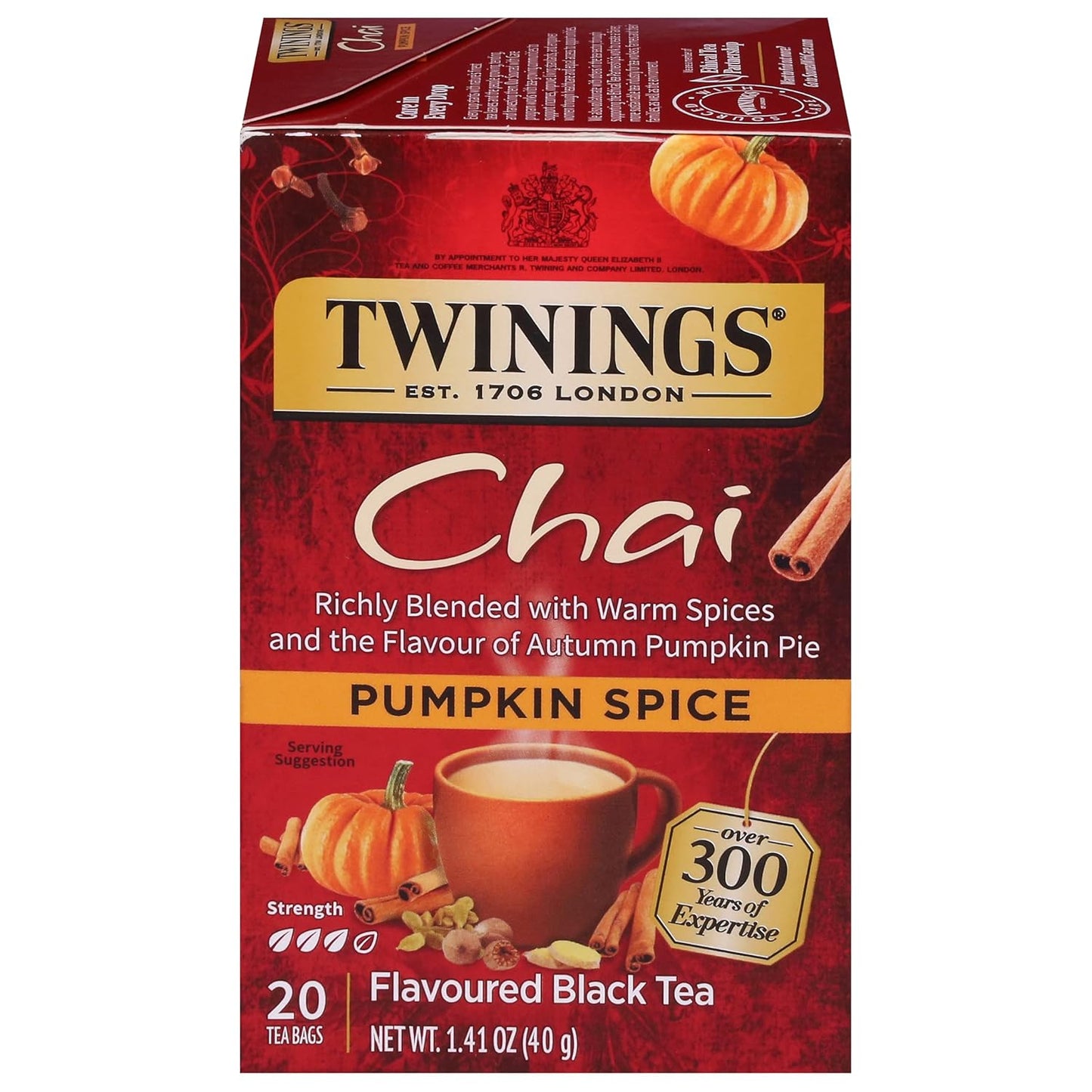 Twinings Mango & Pineapple Herbal Tea Individually Wrapped Bags, 20 Count (Pack of 6), Naturally Caffeine-Free, Enjoy Hot or Iced, 120 Teabags