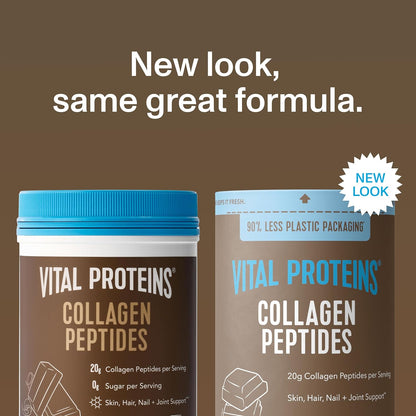 Vital Proteins Collagen Peptides Powder - Grass Fed Collagen Peptides for Hair, Nail, Skin, Bone & Joint Health, Vanilla, 23.2 Ounces