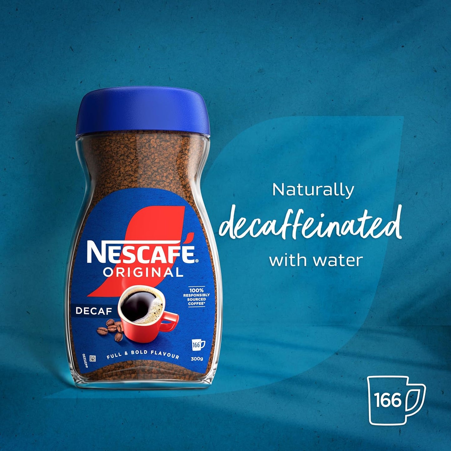 Nescafe Original Decaf Instant Coffee 200g, Rich Aroma, Full & Bold Flavour