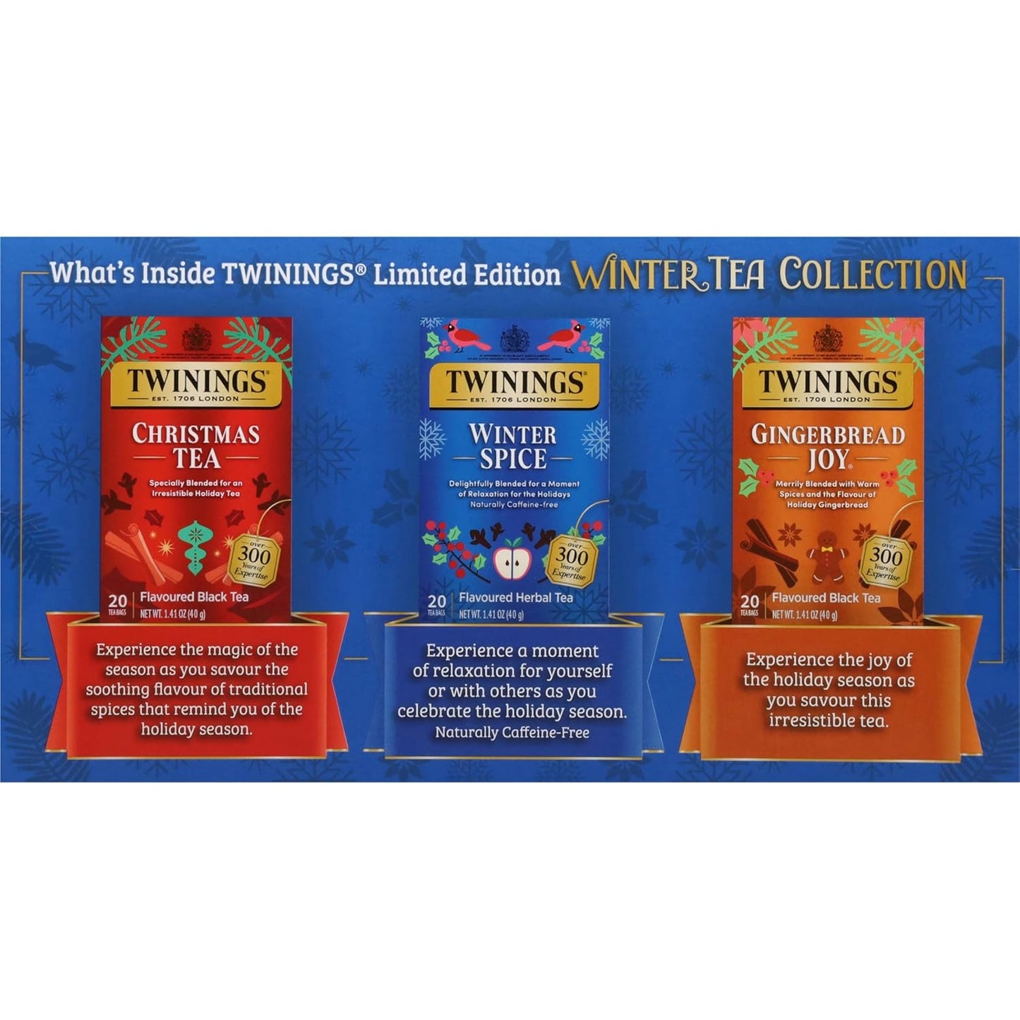 Twinings Wild Berries Herbal Tea Individually Wrapped Bags, 20 Count (Pack of 1), Full-Flavoured, Naturally Caffeine-Free, Enjoy Hot or Iced, 20 Teabags